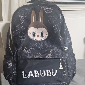 Labubu Kids Backpack - Black NWOT